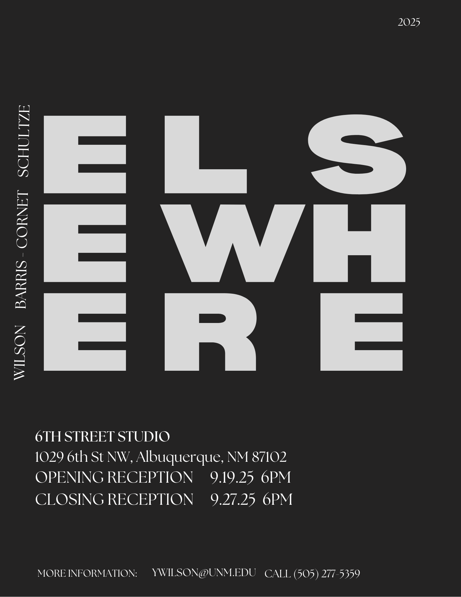 ELSEWHERE Poster