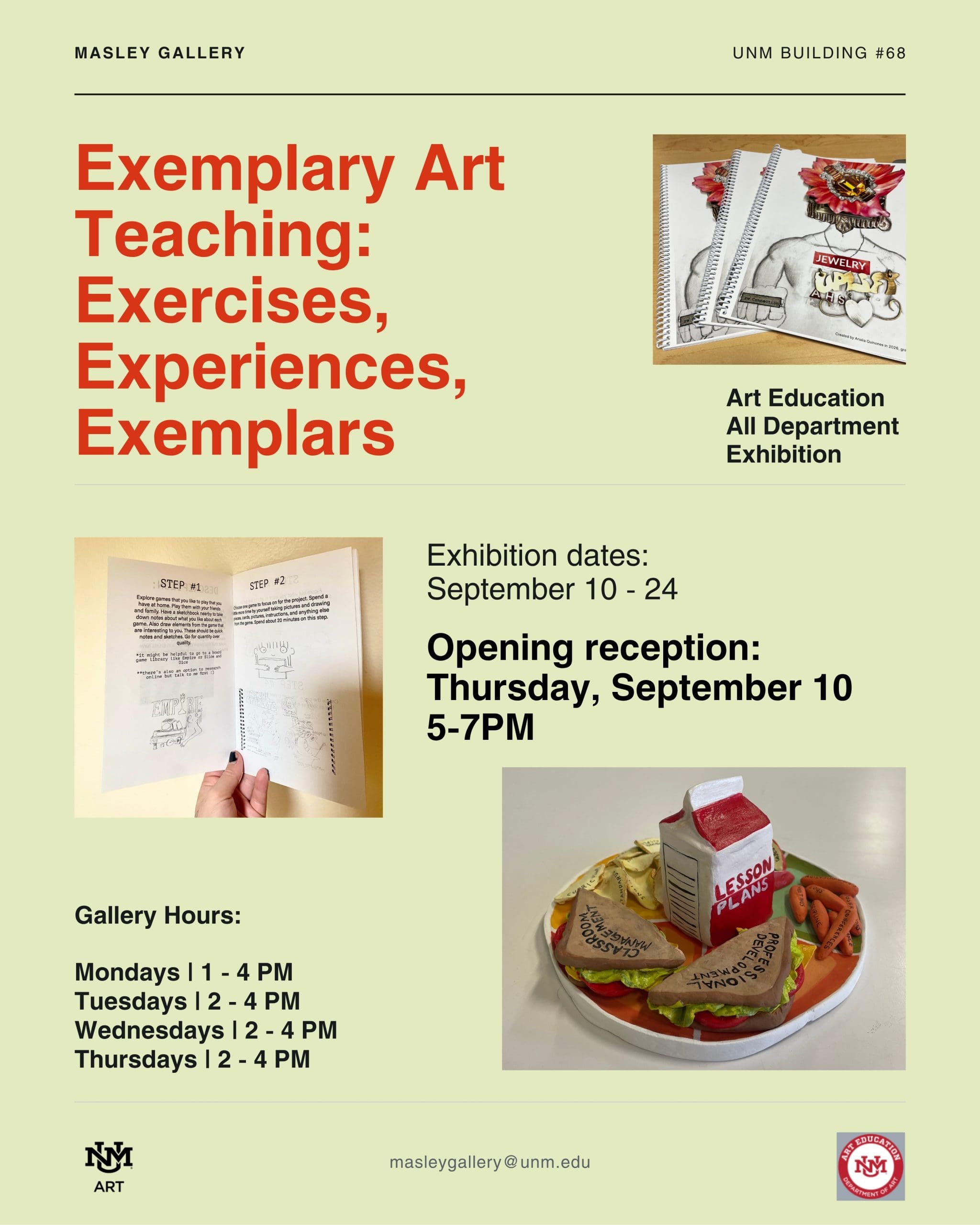 Exemplary Art Teaching Exercises, Experiences, Exemplars