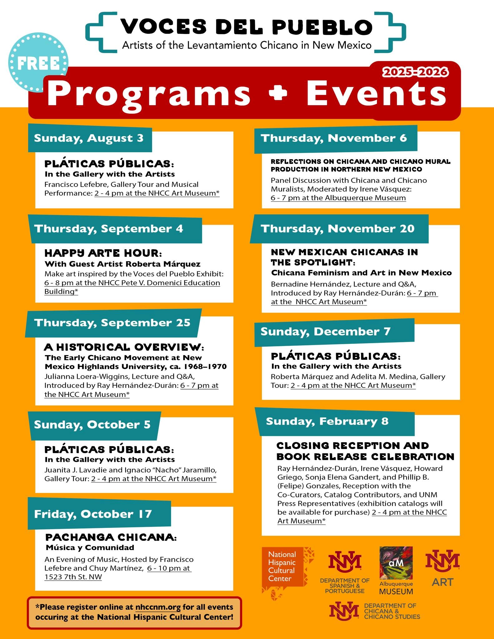Voces Del Pueblo Programs+Events